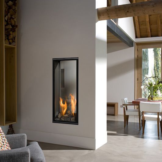 Gas fireplace - VERTICAL BELL 3 - Bellfires - contemporary / closed