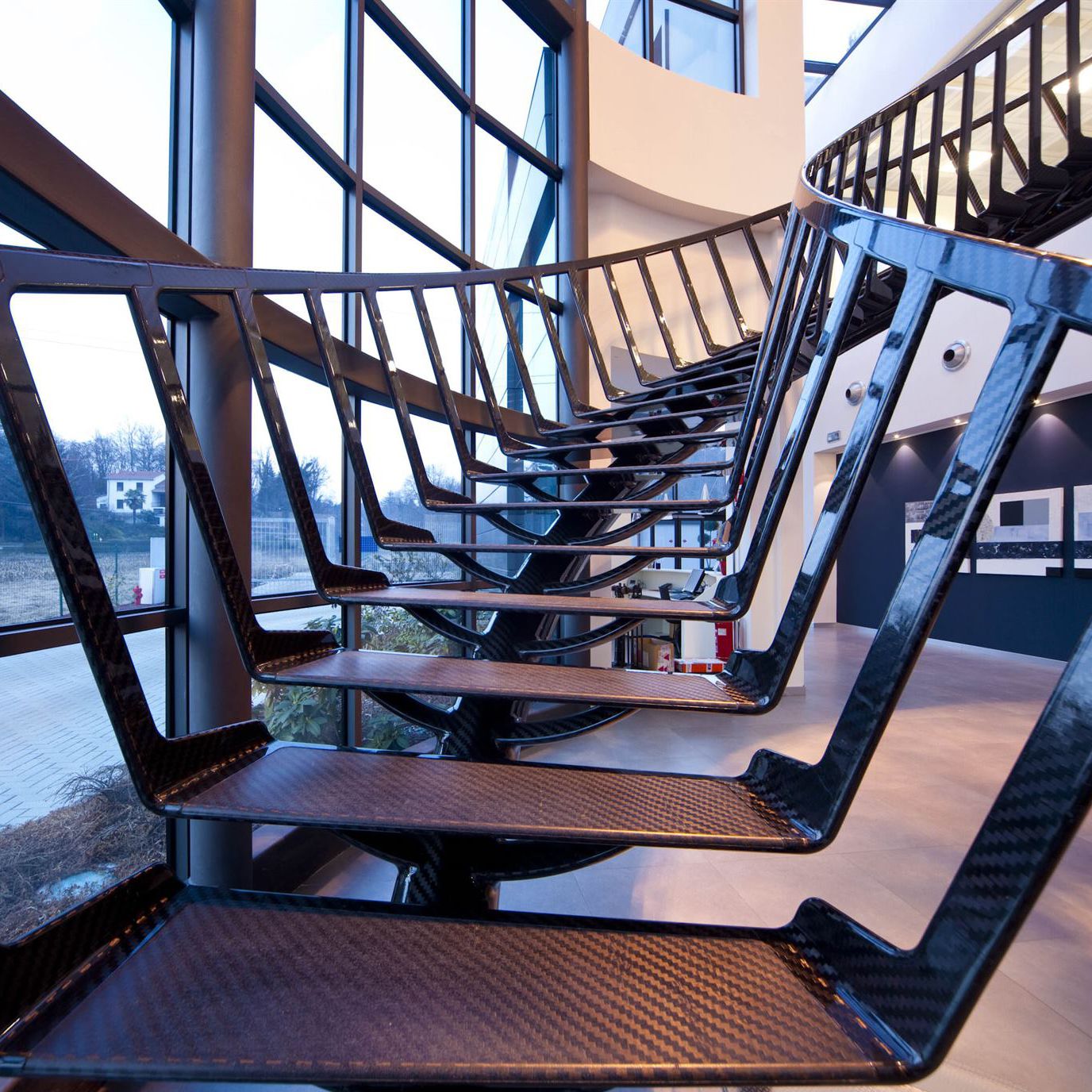 Helical staircase - CARBON - Siller Stairs - commercial / original ...