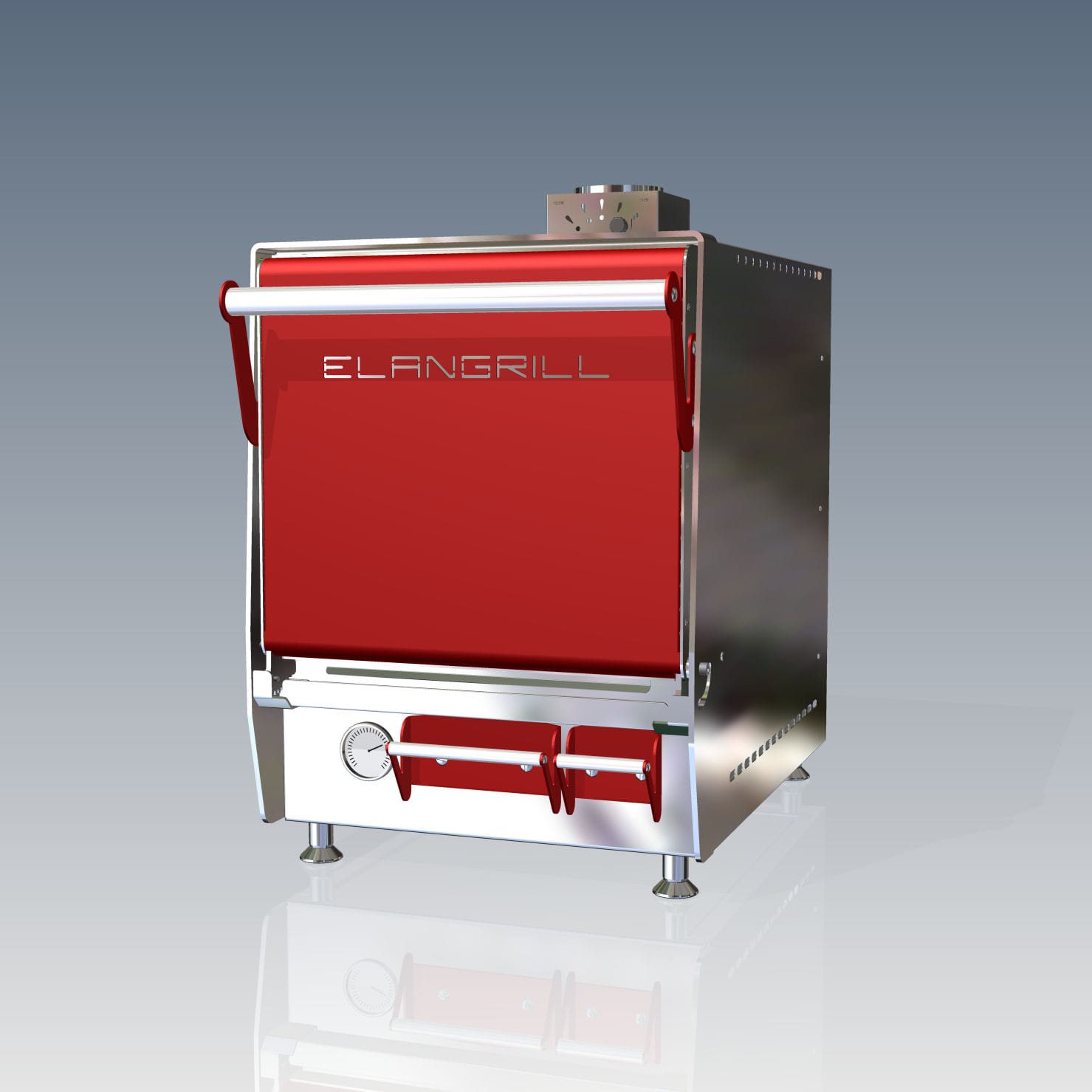 Commercial oven FB 500 ELANGRILL charcoal / freestanding / single