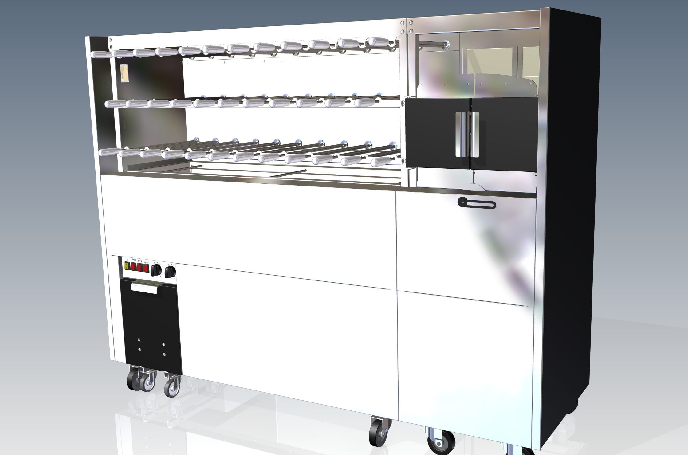 Charcoal grill - CM35 PLUS + BRAZIER - ELANGRILL - floor-mounted ...