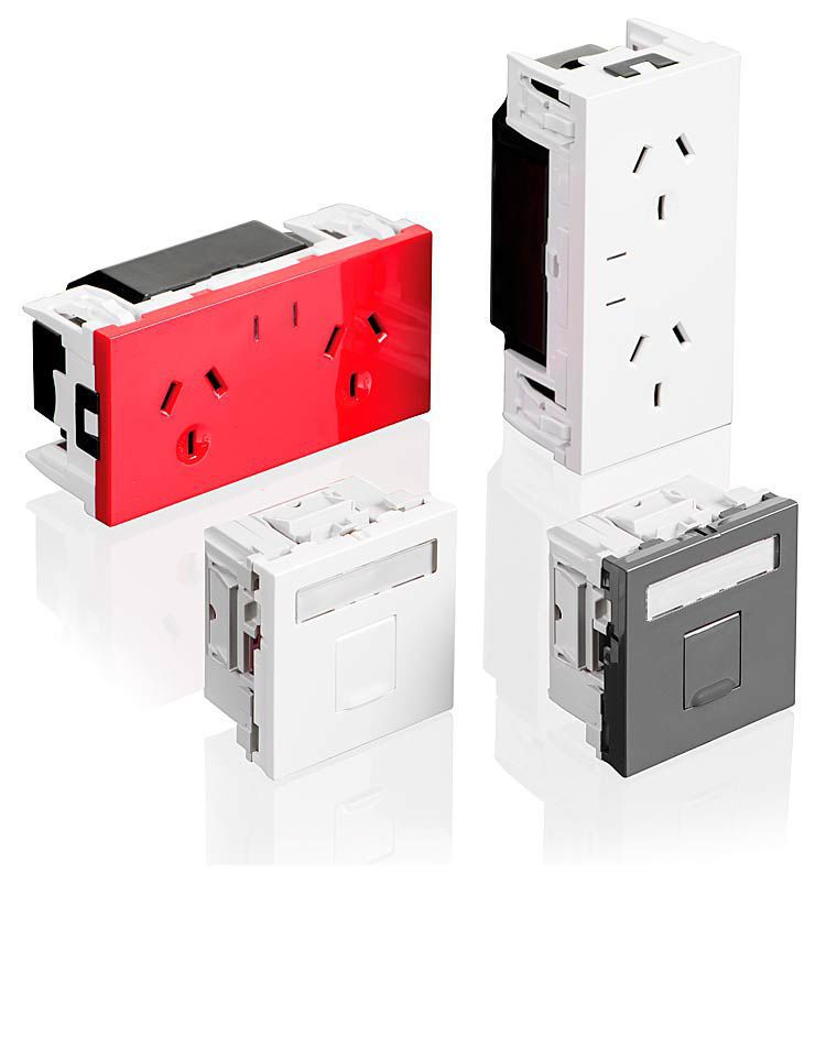 Builtin electrical box / surface mounted / floormounted / for sockets