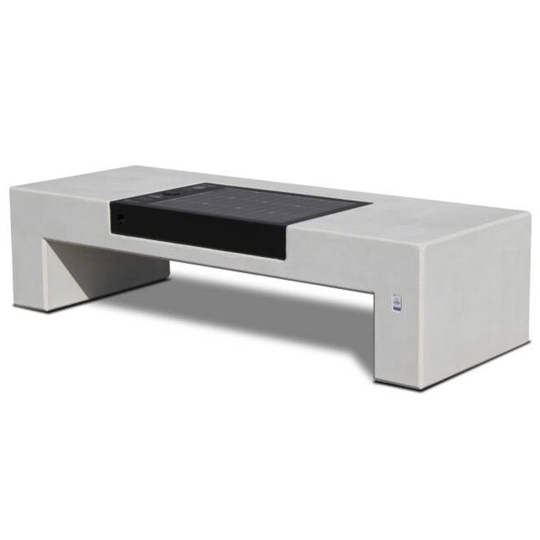 Contemporary public bench - SOLARIS SMART - Calzolari - engineered ...
