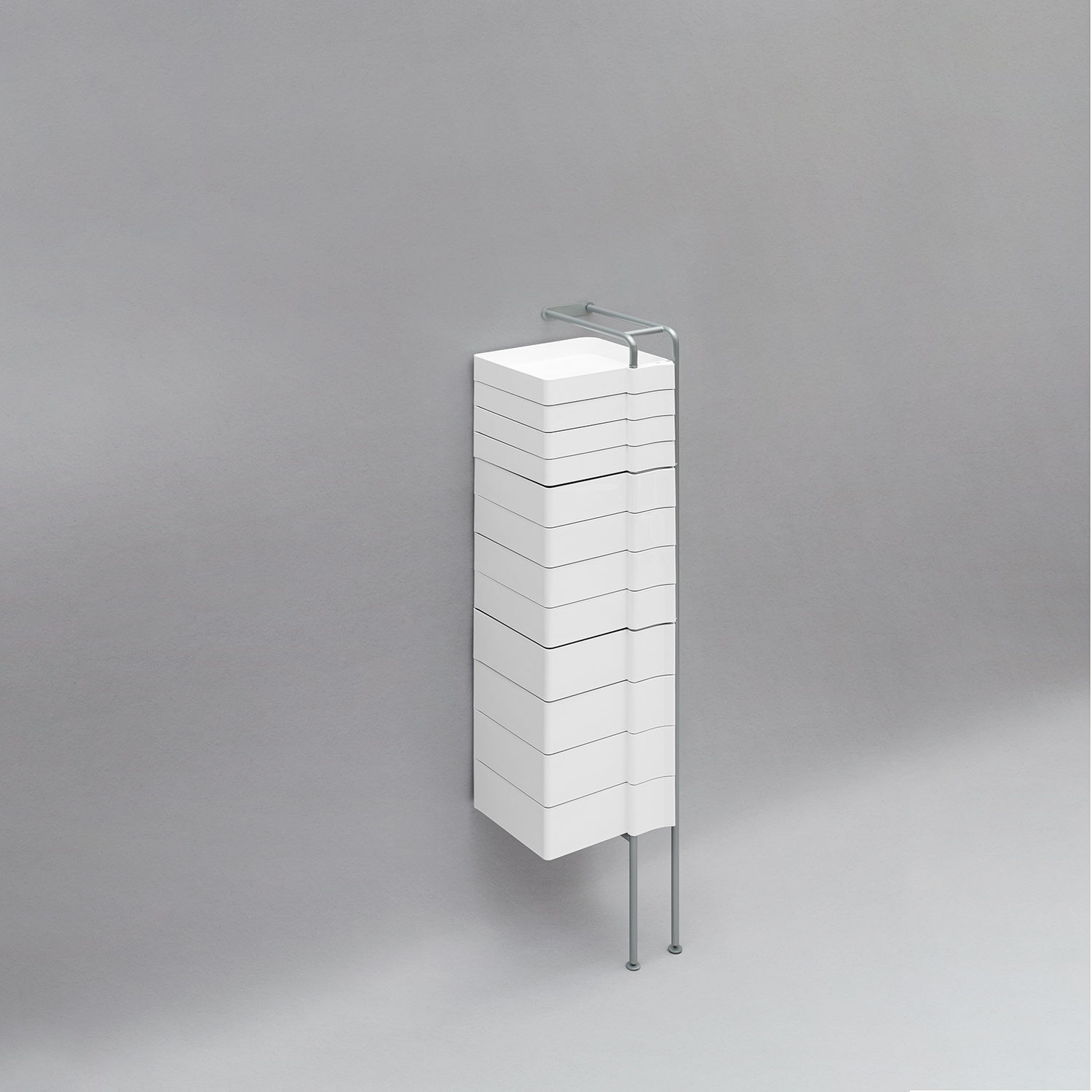 Contemporary chiffonier SPINNY BLINE painted steel / ABS plastic