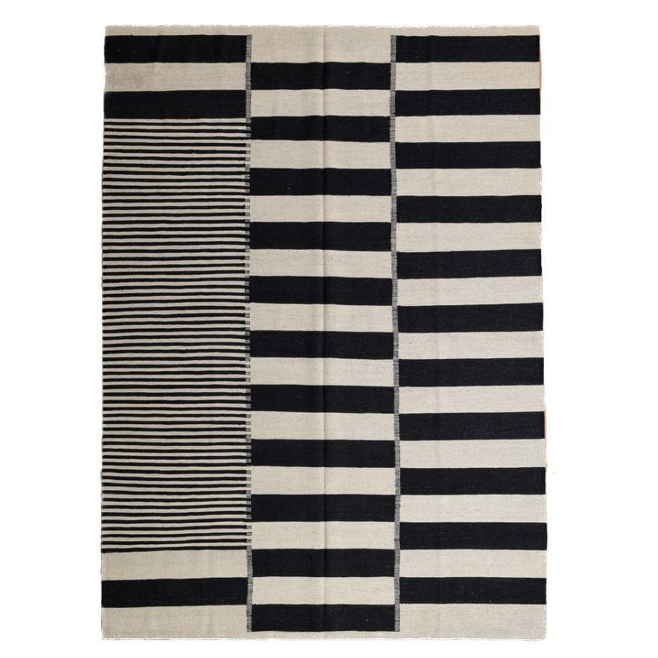 Contemporary rug - Abbey - DESIGNER CARPETS - striped / wool / rectangular