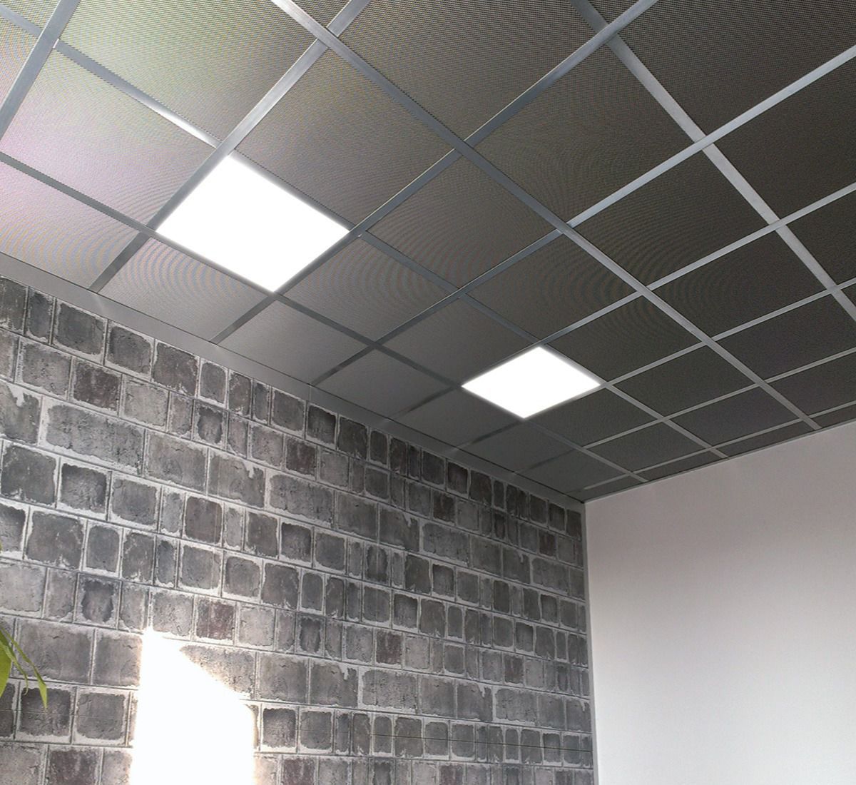 Aluminum Suspended Ceiling Steel Tile Flat 24 Atena Spa