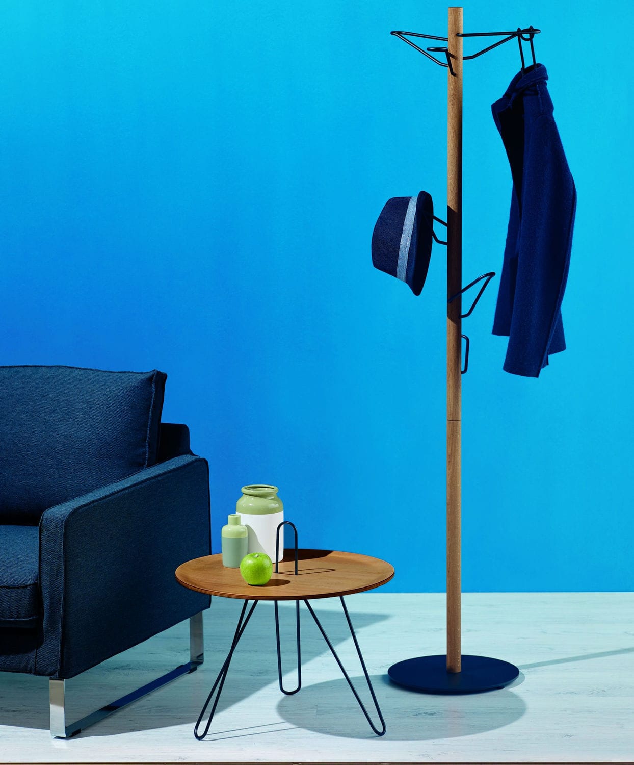 Floor coat rack FAIDO pieperconcept contemporary / metal / solid wood