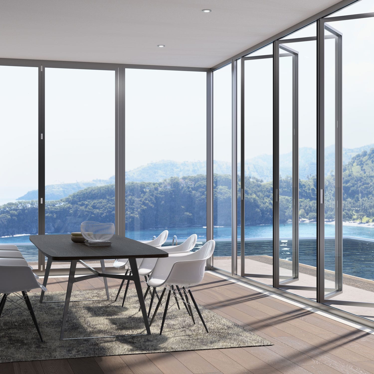 Sliding and stacking patio door S.75 TT SUNROOM folding