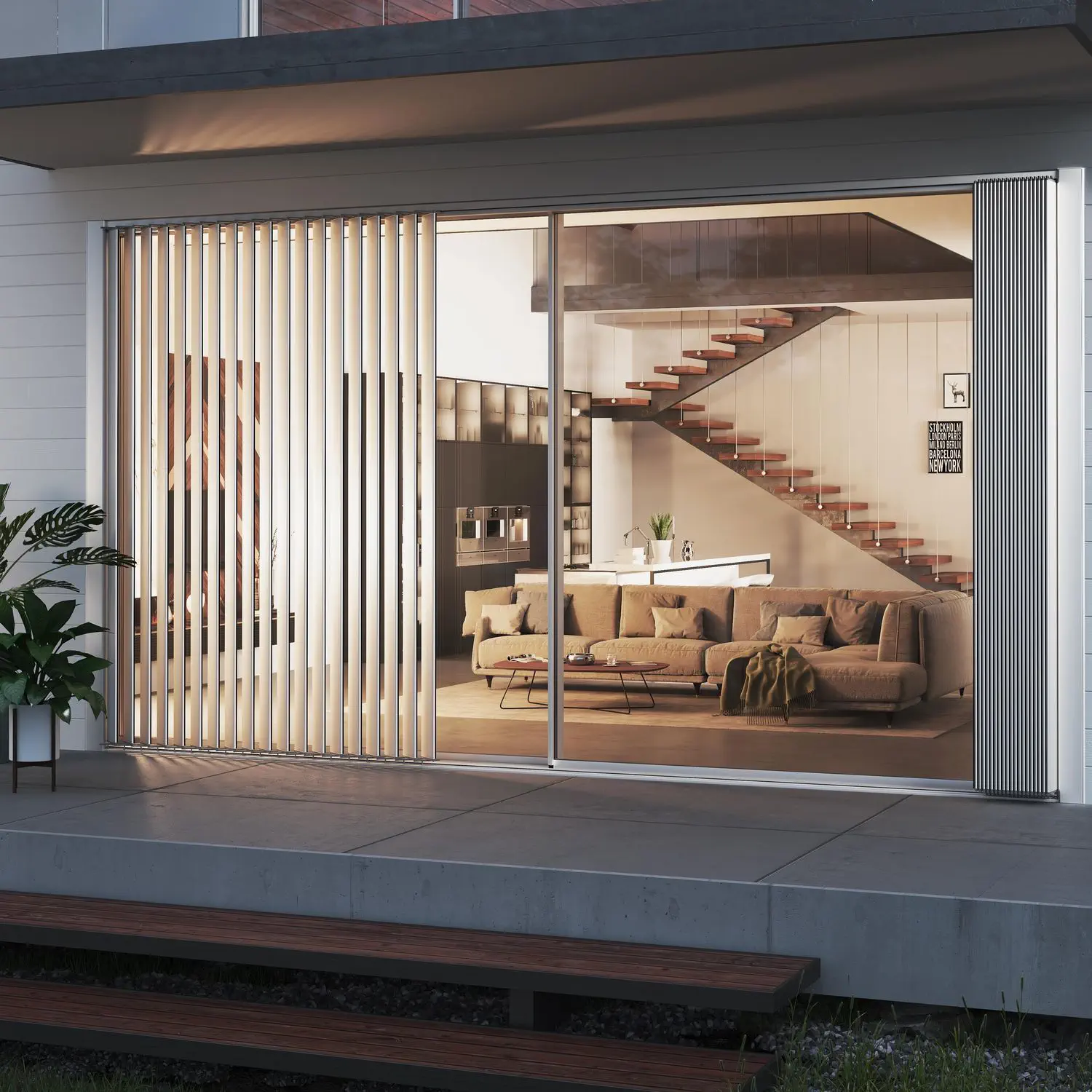 独1960年代　Aloys for Putzler ムラーノ・多層オパールガラス 80S_1x3_10__Fixed_Shutter_Wall