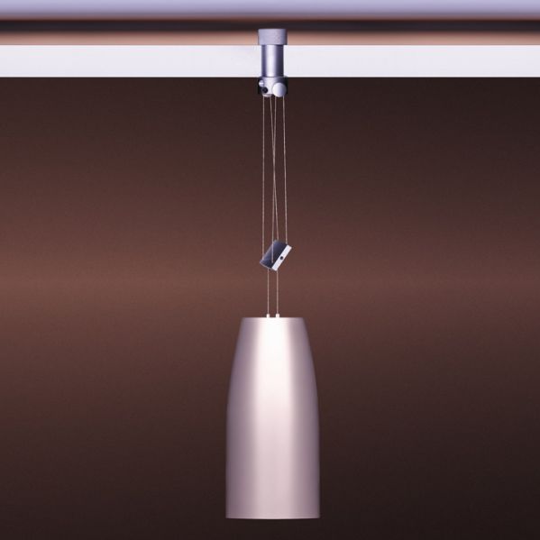 Halogen track light - 1-LIGHT - RADIUS DESIGN - round / aluminum ...