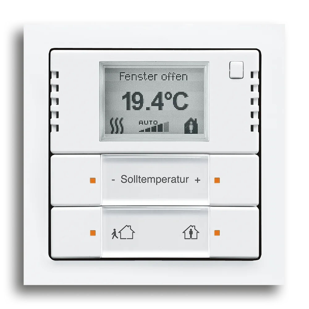 Knx Temperature Controller With Touch Sensor Busch Jaeger Living