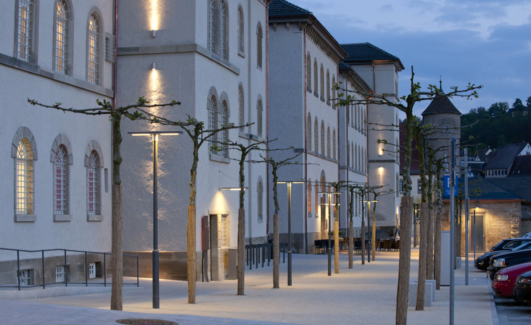 modern pole light