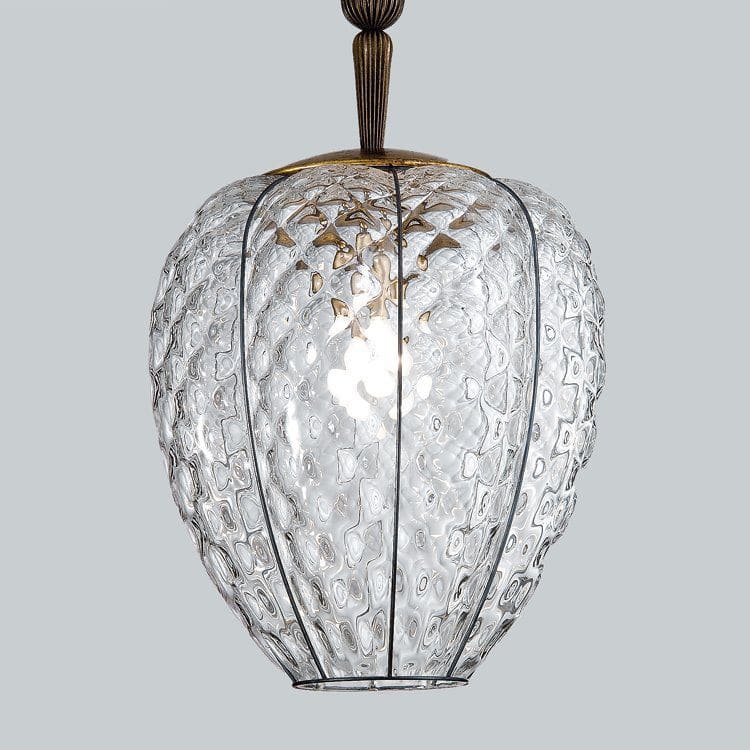 Contemporary ceiling light GEMMA Siru Lighting oval / blown glass