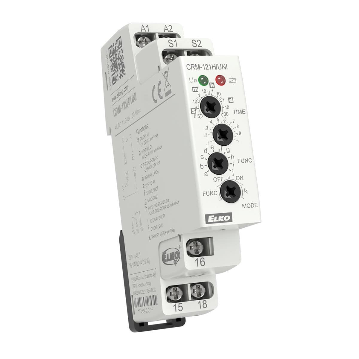 Mechanical time switch CRM121H ELKO DIN rail