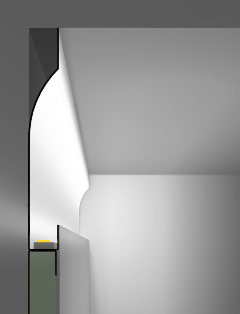 Built In Lighting Profile Cove Rs Mbnled Proled Wall Cove Rs Mbnled Proled