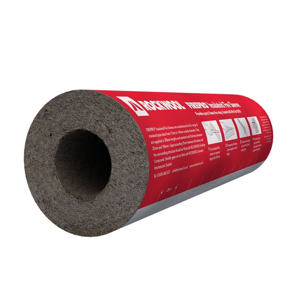 Thermalacoustic insulation SLEEVES ROCKWOOL stone wool / tube