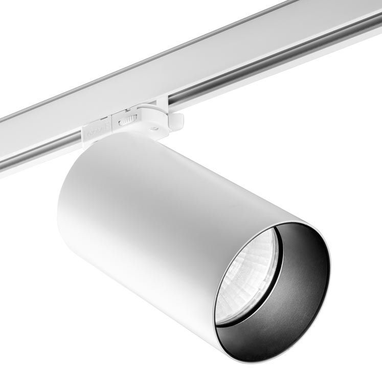 LED track light ATOM LedsC4 round / aluminum / commercial