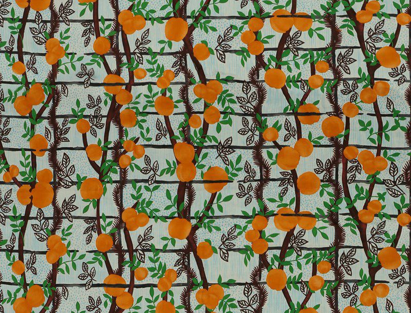 Curtain Fabric Floral Pattern Linen Printed Gert Voorjans