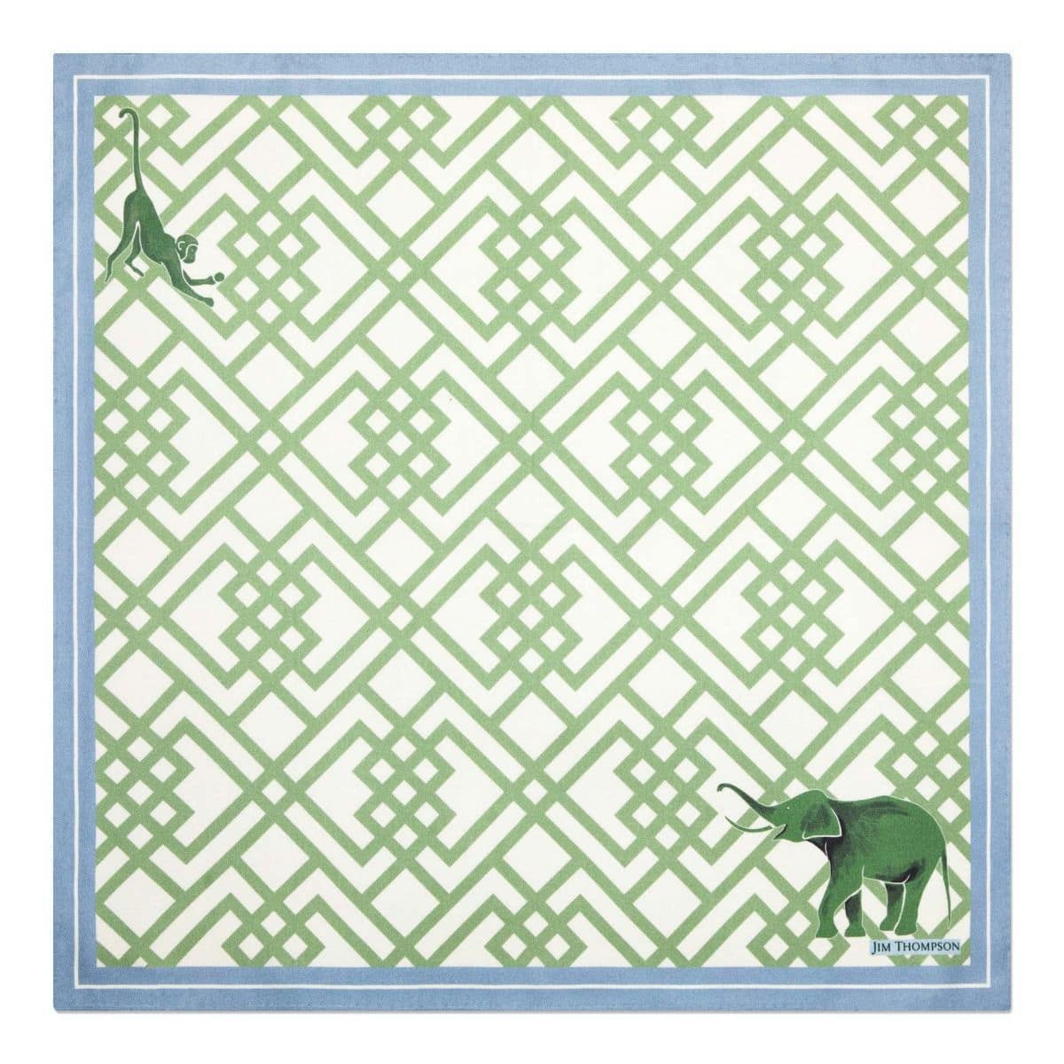 Dinner napkin SILK JIM THOMPSON animal motif / geometric / printed