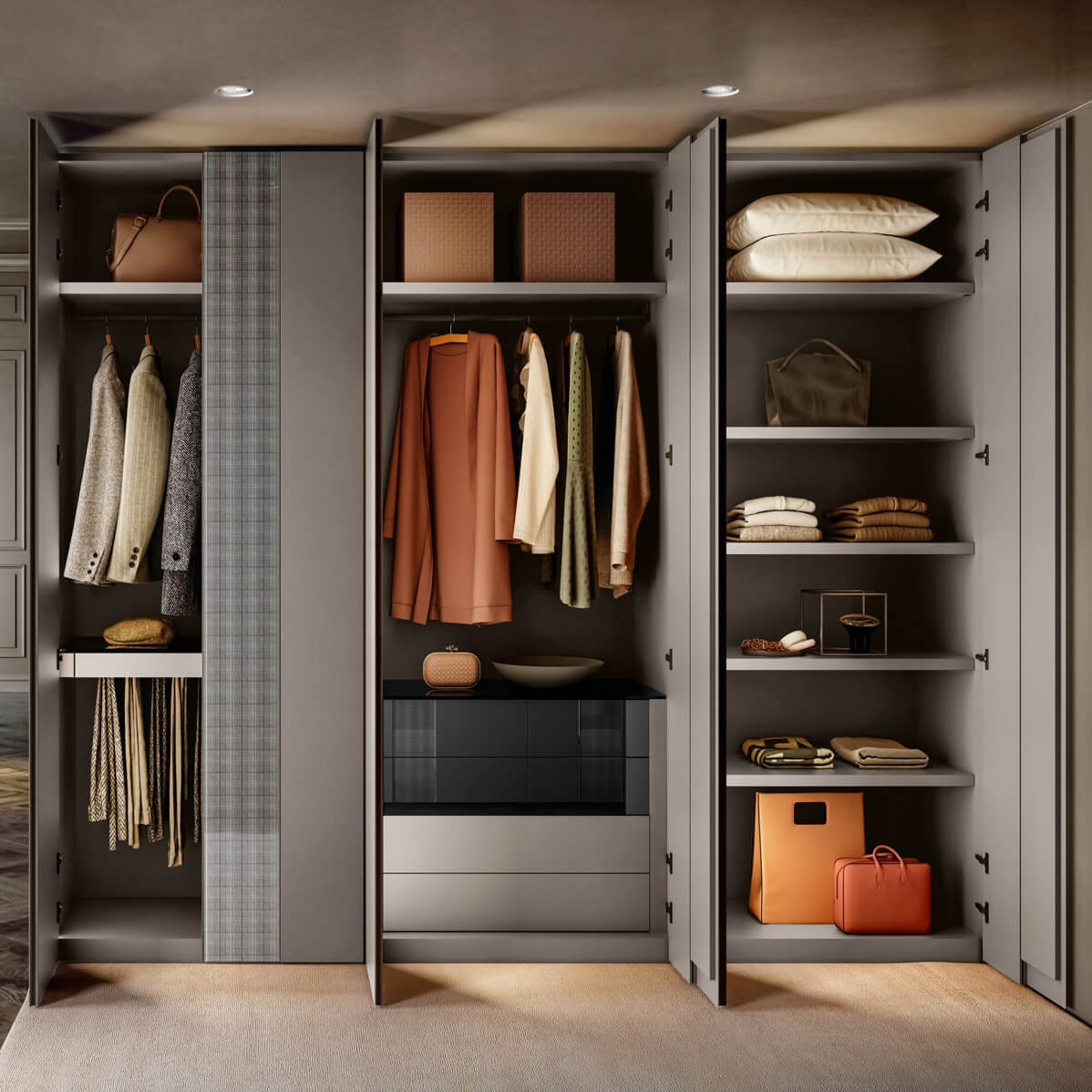 Closet cupboard store