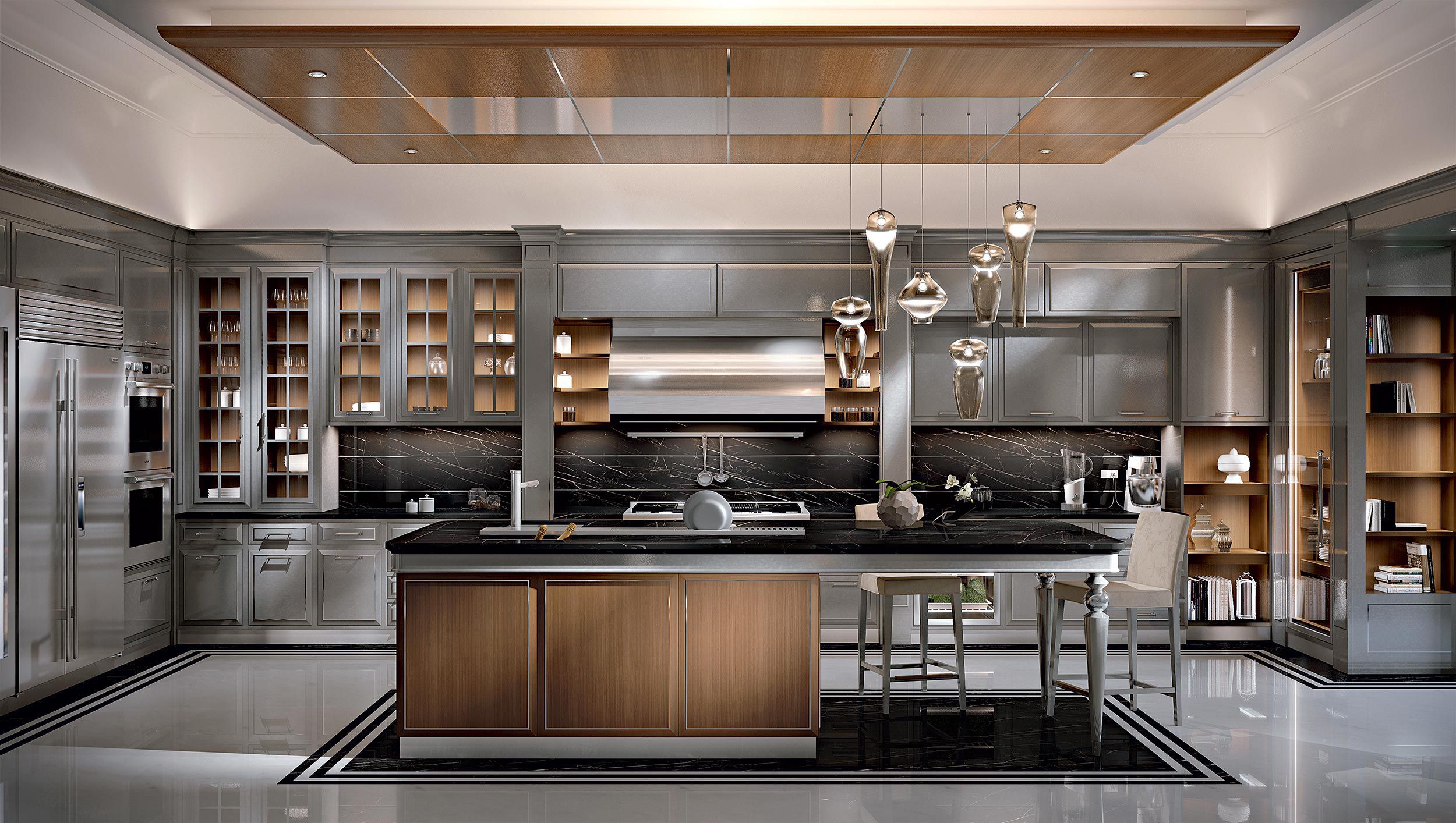 contemporary-kitchen-numero-5-martini-mobili-wooden-island