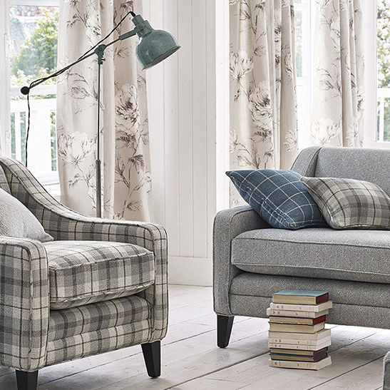 Upholstery fabric KELSO CRESSIDA ROMO for curtain / floral