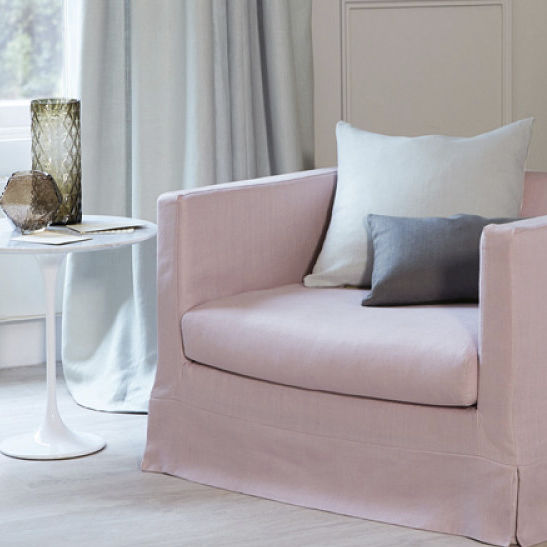 Upholstery Fabric For Curtains Plain Linen Launay Romo