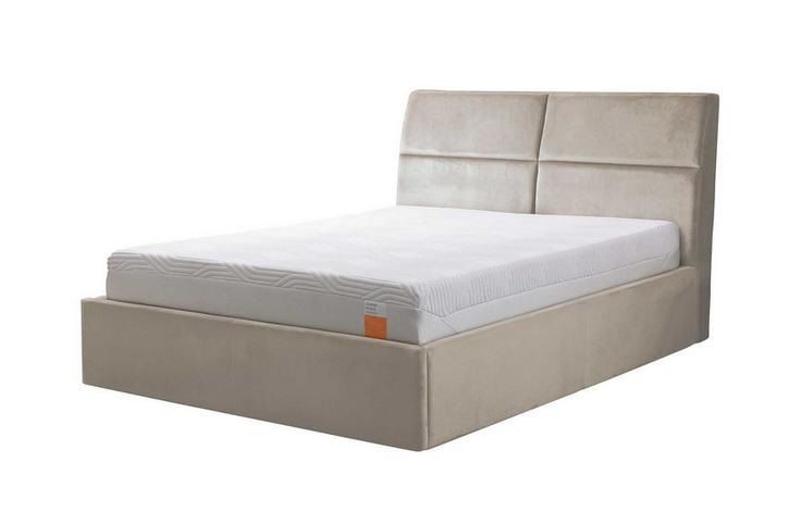 Double bed Grafton Ottoman TEMPUR contemporary upholstered with headboard