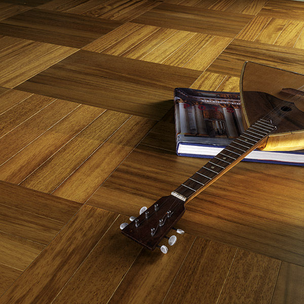 Solid Parquet Floor Glued Varnished Matte Premass Trend