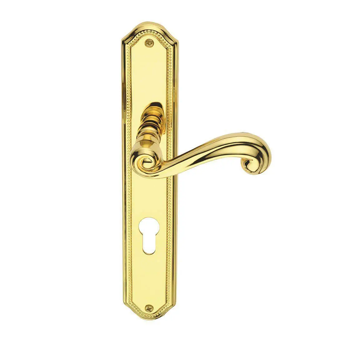 door handle sirio pasini metals productions s r l brass traditional gold finish
