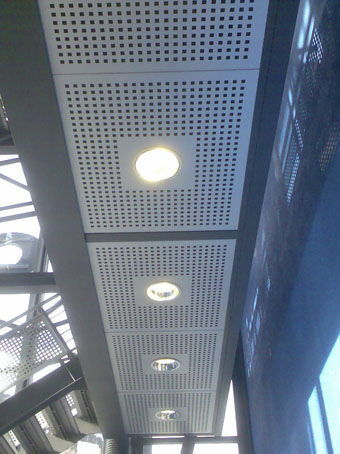 Aluminum Suspended Ceiling Tile Wire Graepel Italiana