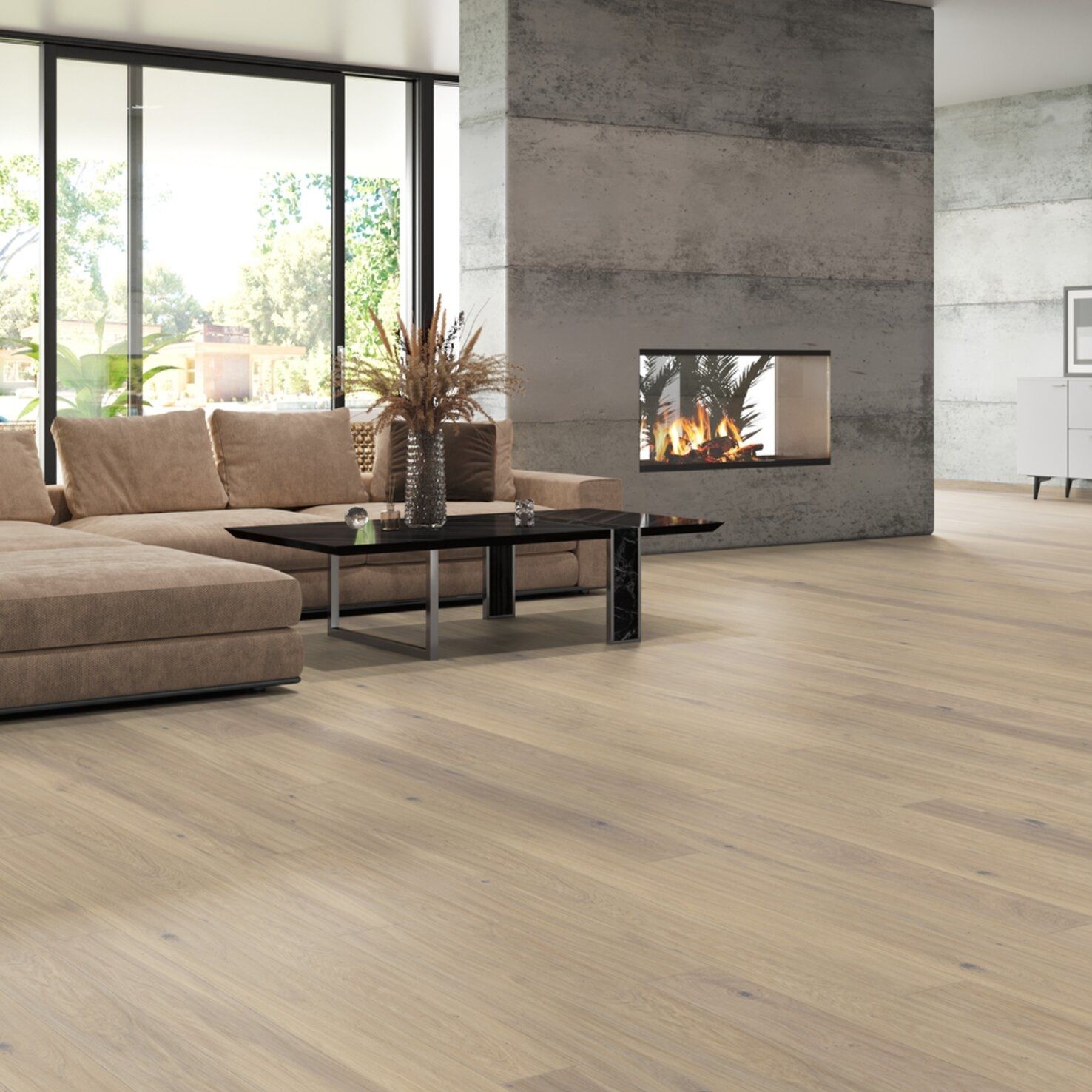 Engineered parquet floor - L1827 - tilo GmbH - oak / oiled / glued