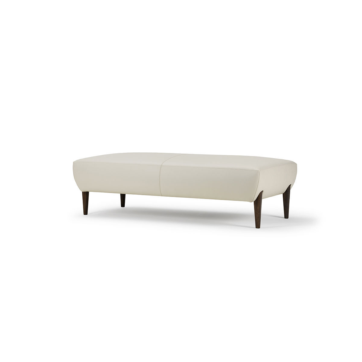 Contemporary upholstered bench - Silhouette - TURRI - fabric / solid ...