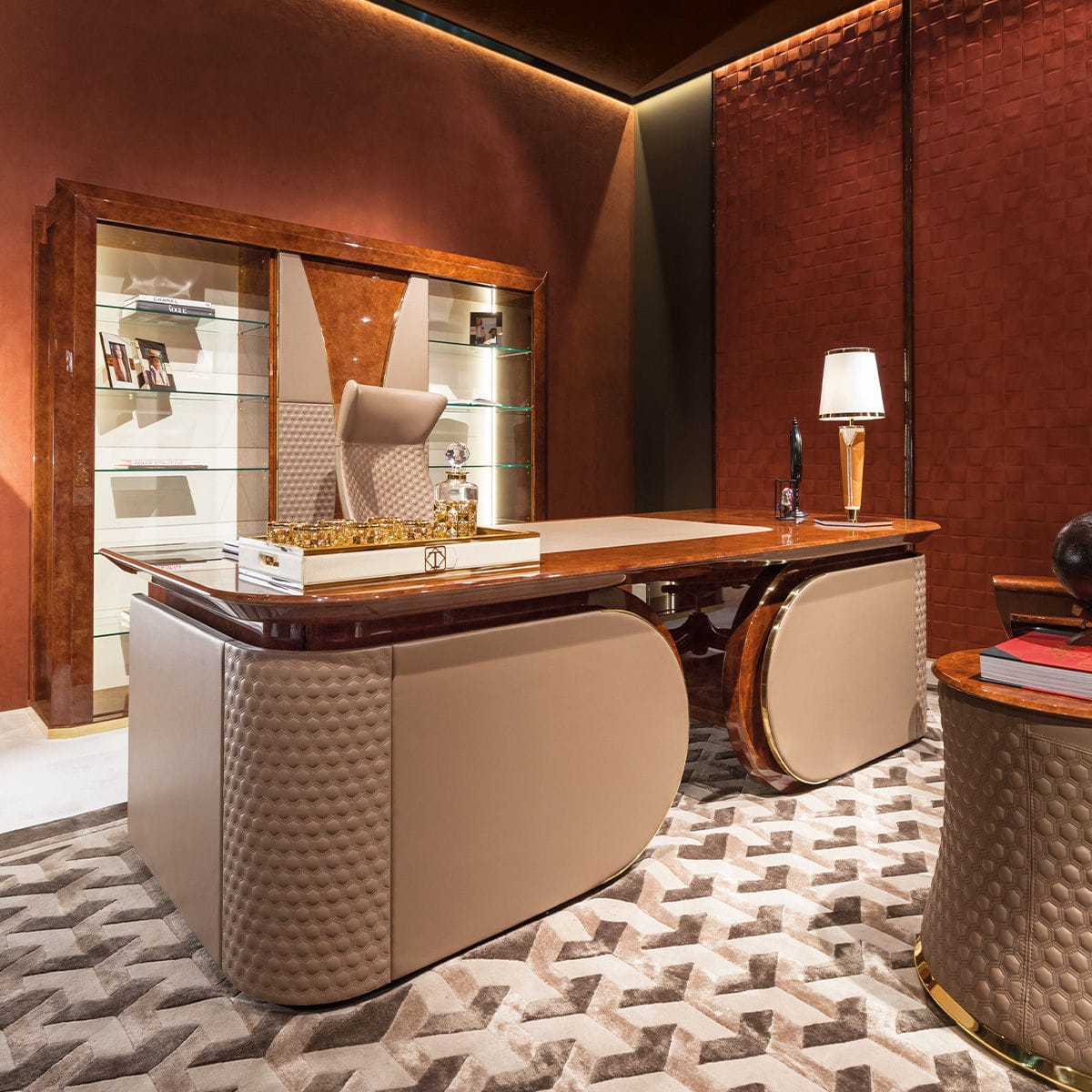 Free-standing desk - Vogue - TURRI - contemporary / glossy lacquered ...