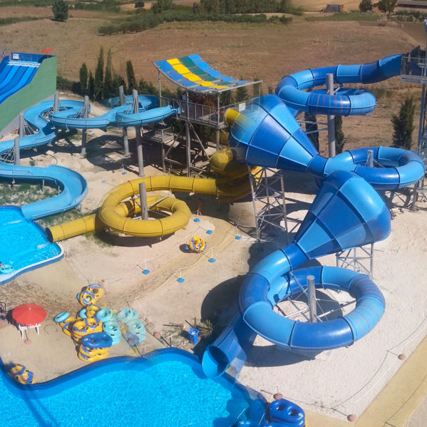 Curved slide - VORTEX - TECNOPISCINE INTERNATIONAL - for playground ...