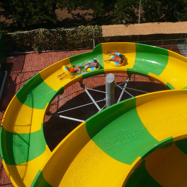 Curved slide RAPID RIVER 140 TECNOPISCINE INTERNATIONAL for water