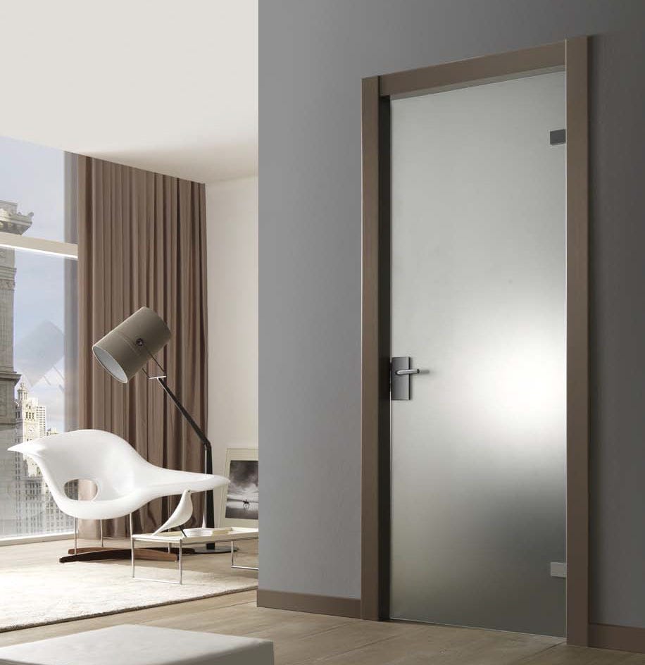 Interior door - KRISTAL - CIPRIANI SERRAMENTI - wooden / swing / sliding