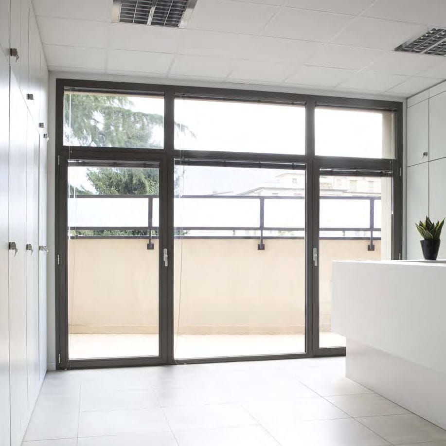 Swing French Door Aluminum With Integrated Venetian Blinds
