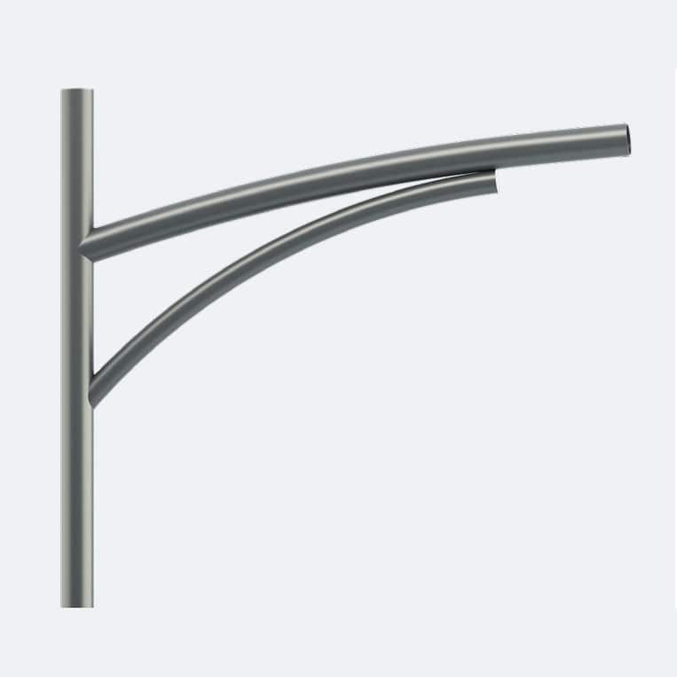 Galvanized steel lamp post arm ST LOUIS RAGNI