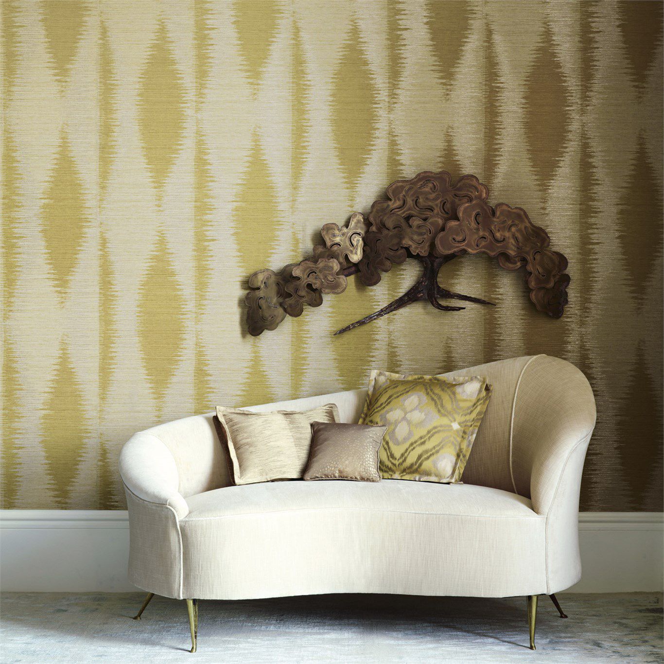 Contemporary wallpaper - AKITA : UMI - Zoffany - vinyl / patterned