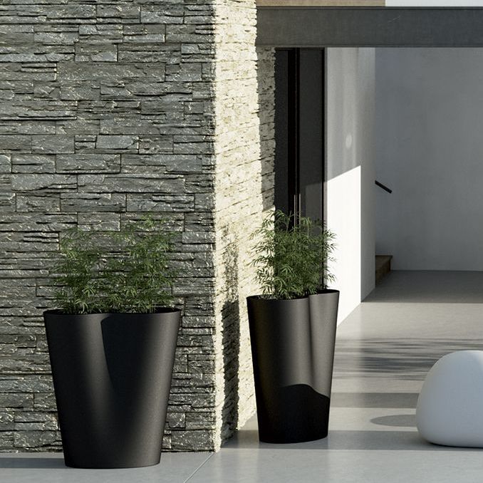 Polyethylene Planter - Reverse - Plust Collection - Contemporary   For 