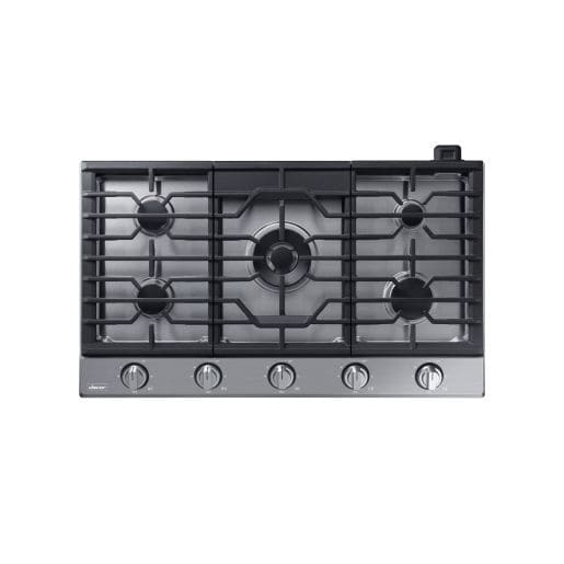 Gas cooktop DTG36P875NS/DA dacor 5 burner / builtin / with knobs