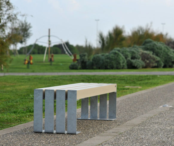 Contemporary public bench - DEACON&DEACON ECO - LAB23 - PVC ...