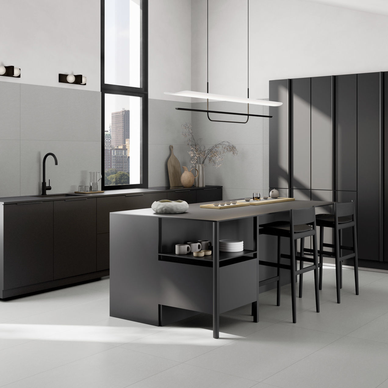Porcelain stoneware tile - LOFT - Alfalux - matte / polished / interior