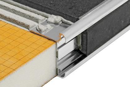 Aluminum edge trim - SCHLUTER®-RONDEC-CT - Schluter Systems - for tile ...