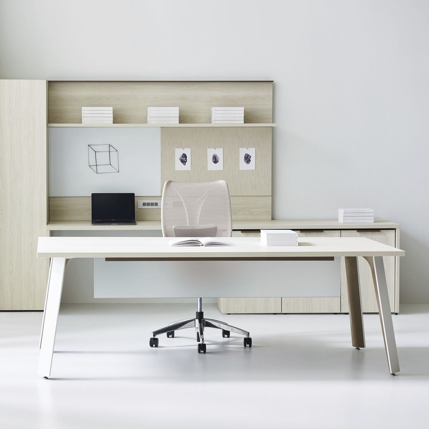 Commercial desk and storage set - EXPANSION CASEGOODS - Teknion