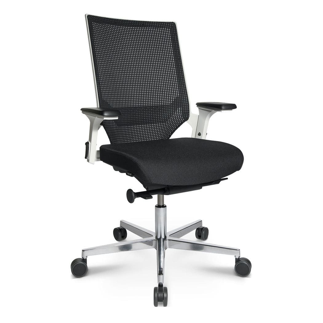 Contemporary office armchair - T300 - Topstar - mesh / star base