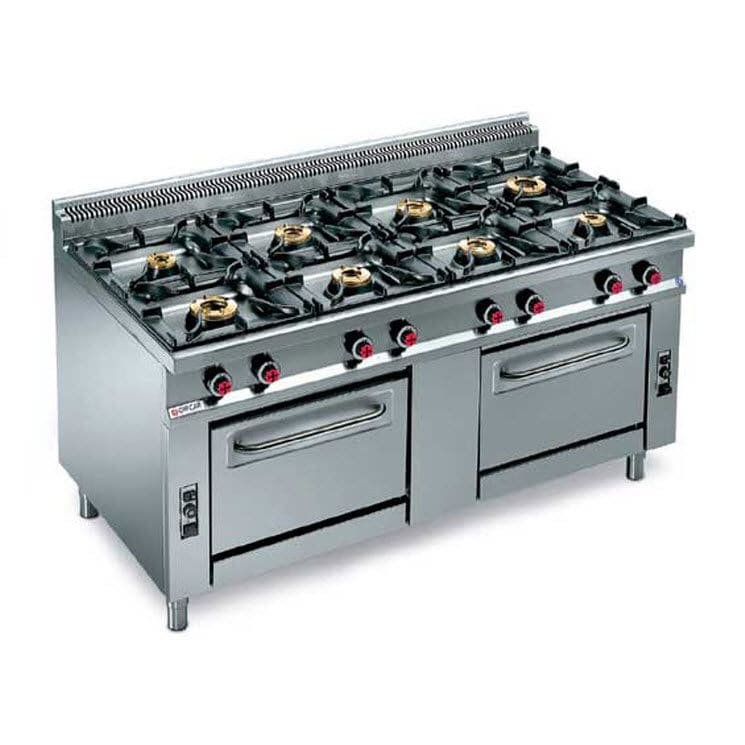 Gas range cooker PAMA PARSI MACCHINE commercial / stainless steel
