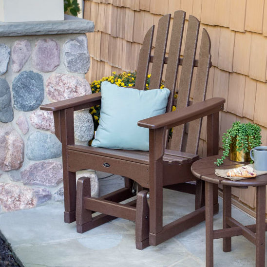 Contemporary armchair Cape Cod Glider Trex Inc. composite / with footrest / recyclable