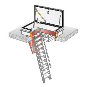 Roof access hatch - RHT7014 - EL - Gorter - rectangular / aluminum ...