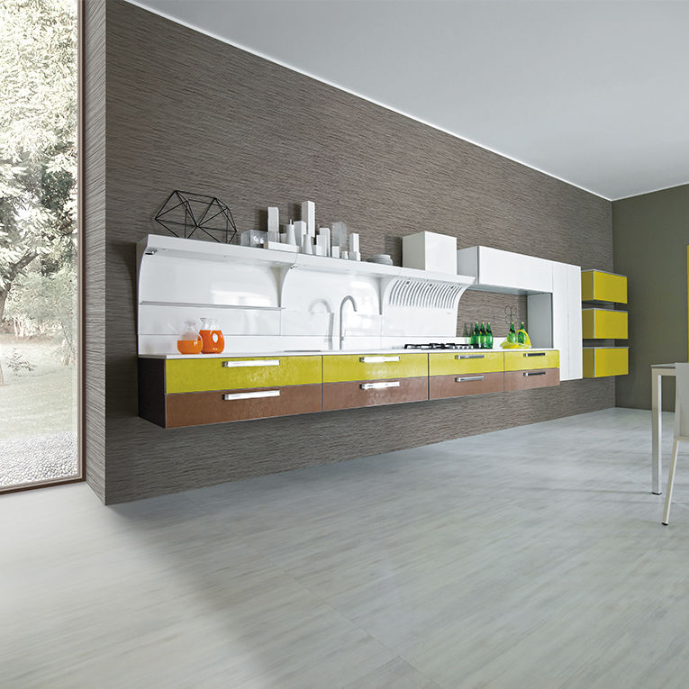 Contemporary kitchen - MIRÒ COLOURS - ARAN Cucine - wooden / aluminum ...